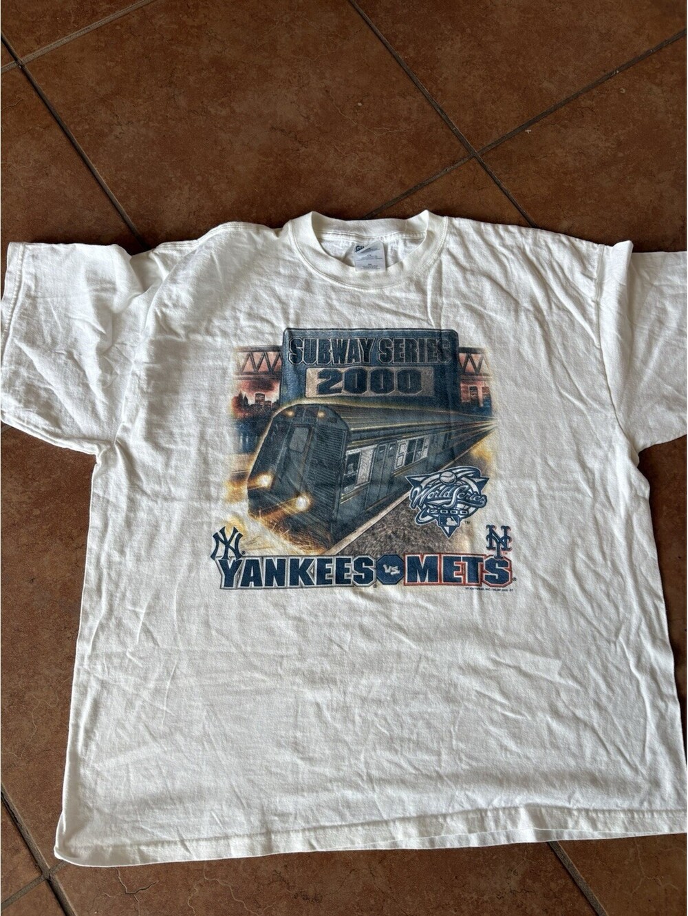 Vintage Subway Series Yankees Vs Mets 2000 World Series MLB Baseball Men’s XXL